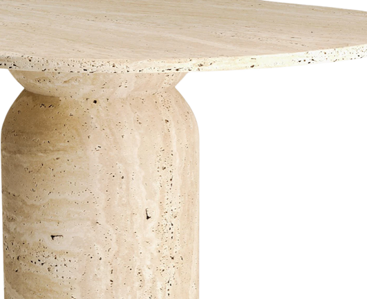 Core Travertine Table – Pure Cylinder Form