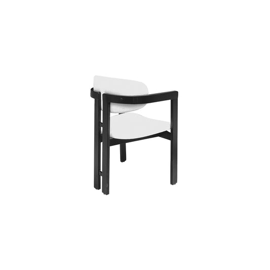 Vetra M-Shaped Black & White Chair