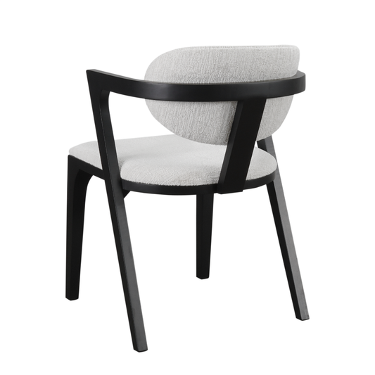 Moderna Black & White Dining Chair – Bold Contrast