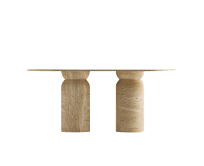 Core Travertine Table – Pure Cylinder Form