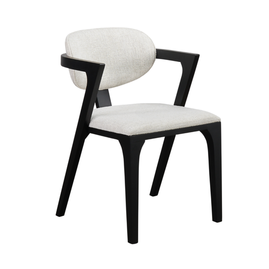 Moderna Black & White Dining Chair – Bold Contrast